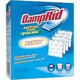 DampRid - Fragrance Free Moisture Absorber 10.5 oz. Easy Fill Refill Packs - 4 count &ndash; Attracts &amp; Traps Moisture for Fresher, Cleaner Air
