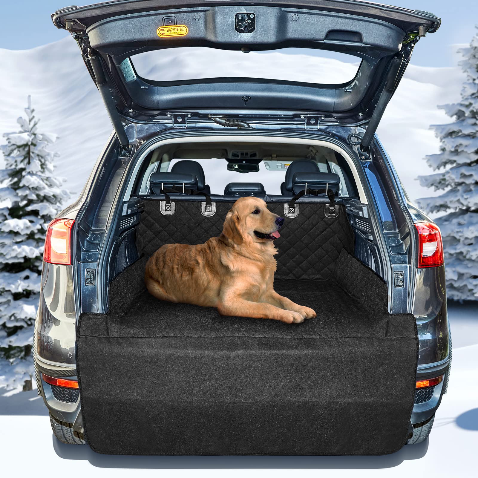 ANOSOSPECIAL SUV Cargo Liner for Dogs,Waterproof Trunk Seat Cover for Pet,Universal Fit Protector for Car Jeep Truck
