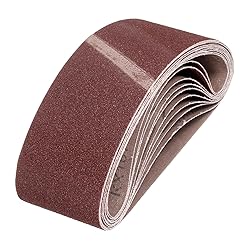 HARFINGTON 4 x 24 Inch Sanding Belts, 24 Pcs 80