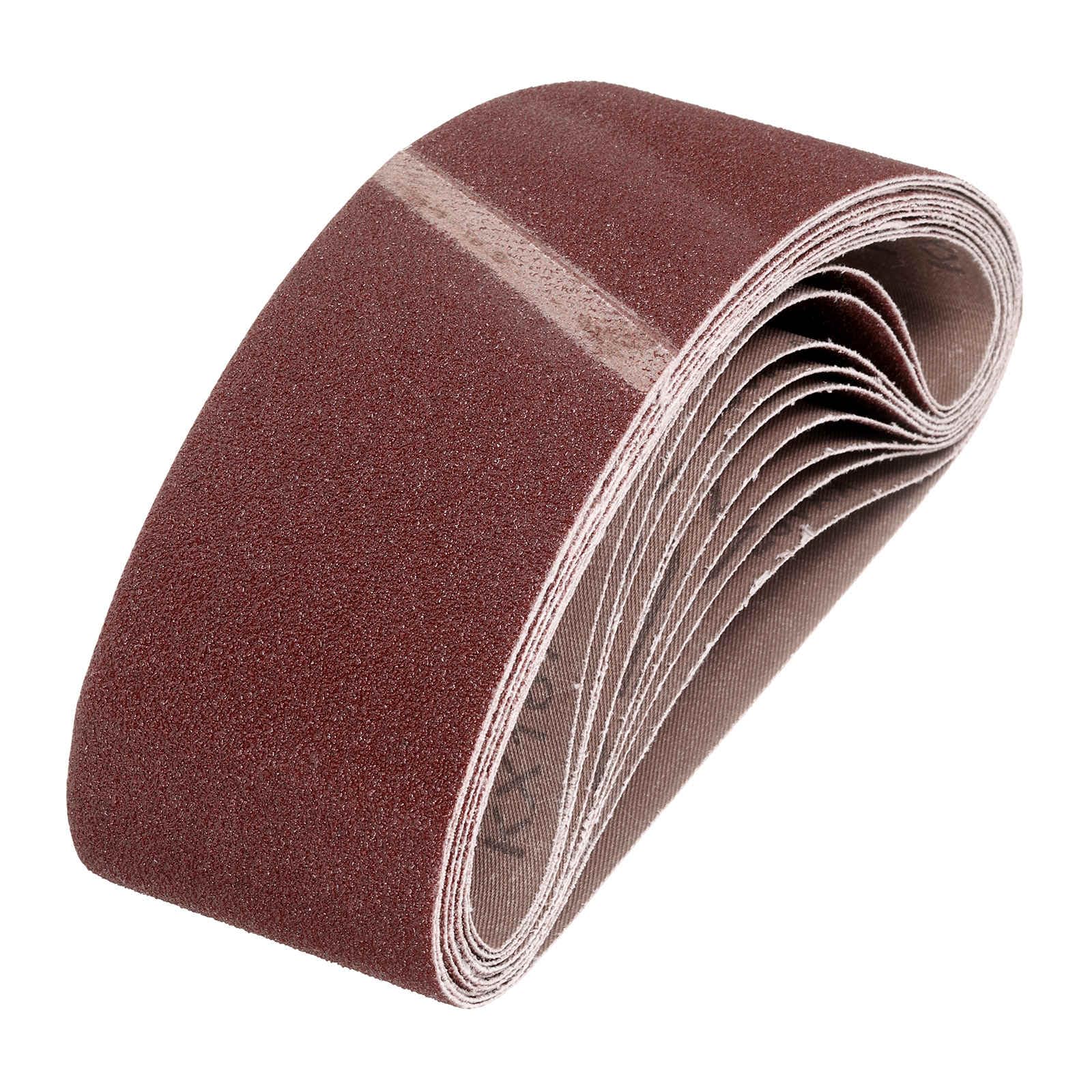 HARFINGTON 4 x 24 Inch Sanding Belts, 24 Pcs 80