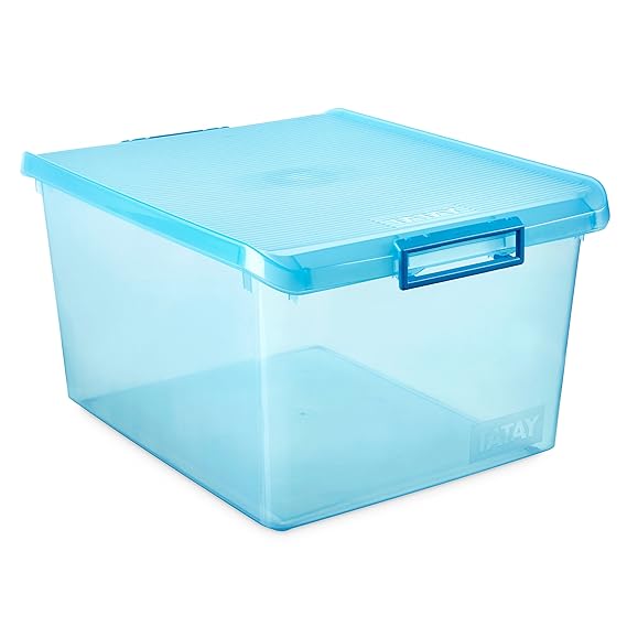Tatay Storage Box, 35 L, Polypropylene Turquoise, One Size Amazon.co