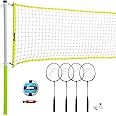 Franklin Sports Volleyball and Badminton Set
