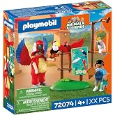 Playmobil | Animals &amp; Friends | Zoo Mascot | Man in Parrot Costume with 3 Tropical Birds | Children's Toy for Ages 4 and up | 72074