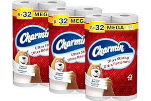 Charmin Ultra Strong Toilet Paper 24 Mega Rolls, 220 Sheets Per Roll