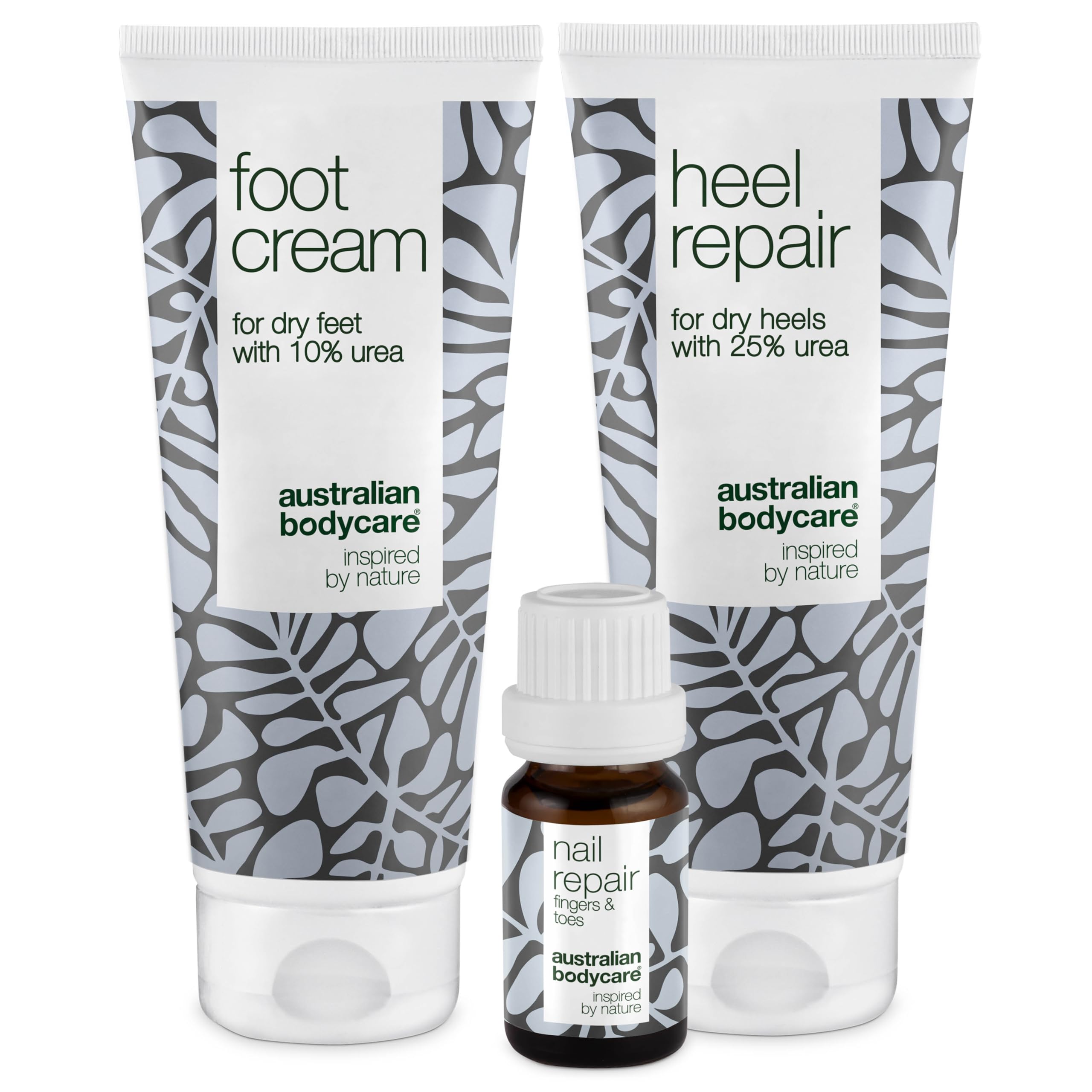 Feet and Nails Care Kit with Tea Tree Oil - Foot Cream, Heel Repair, and Nail Repair for Softer, Healthier Feet and Nails - Moisturizes, Soothes, and Repairs Dry and Cracked Heels