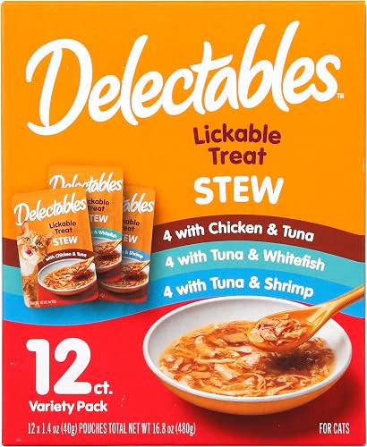 Hartz Delectables golosinas húmedas de estofado para gatos, paquete — Golosinas