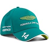 PUMA Aston Martin F1 2026 Fernando Alonso Team Hat | Curved brim, All the latest team and partner logos, Unisex regular fit, Officially licensed