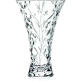 Vase - Round Opening Glass Vase - for Flowers - Roses - Designed - 11.75" H - by Barski - Made in Europe