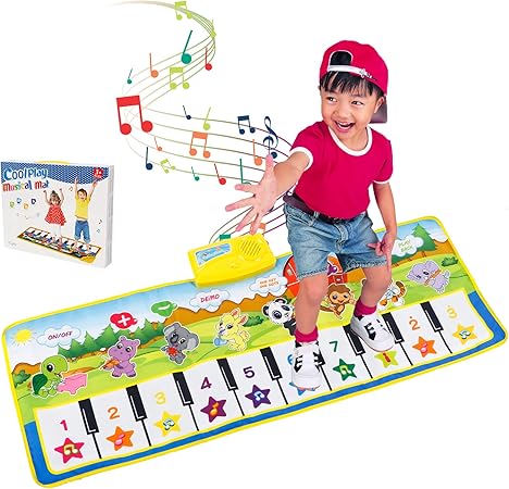 Amazon Takarafune ピアノマット 音楽マット 10鍵盤 録音機能 再生機能 プレイマット 折り畳み 安全無毒 滑り止め 鍵盤 マット スピーカー搭載 ミュージックマット 触感ゲーム 知育玩具 10曲デモ 8種類楽器音 デモモード ピアノ 鍵盤楽器 おもちゃ