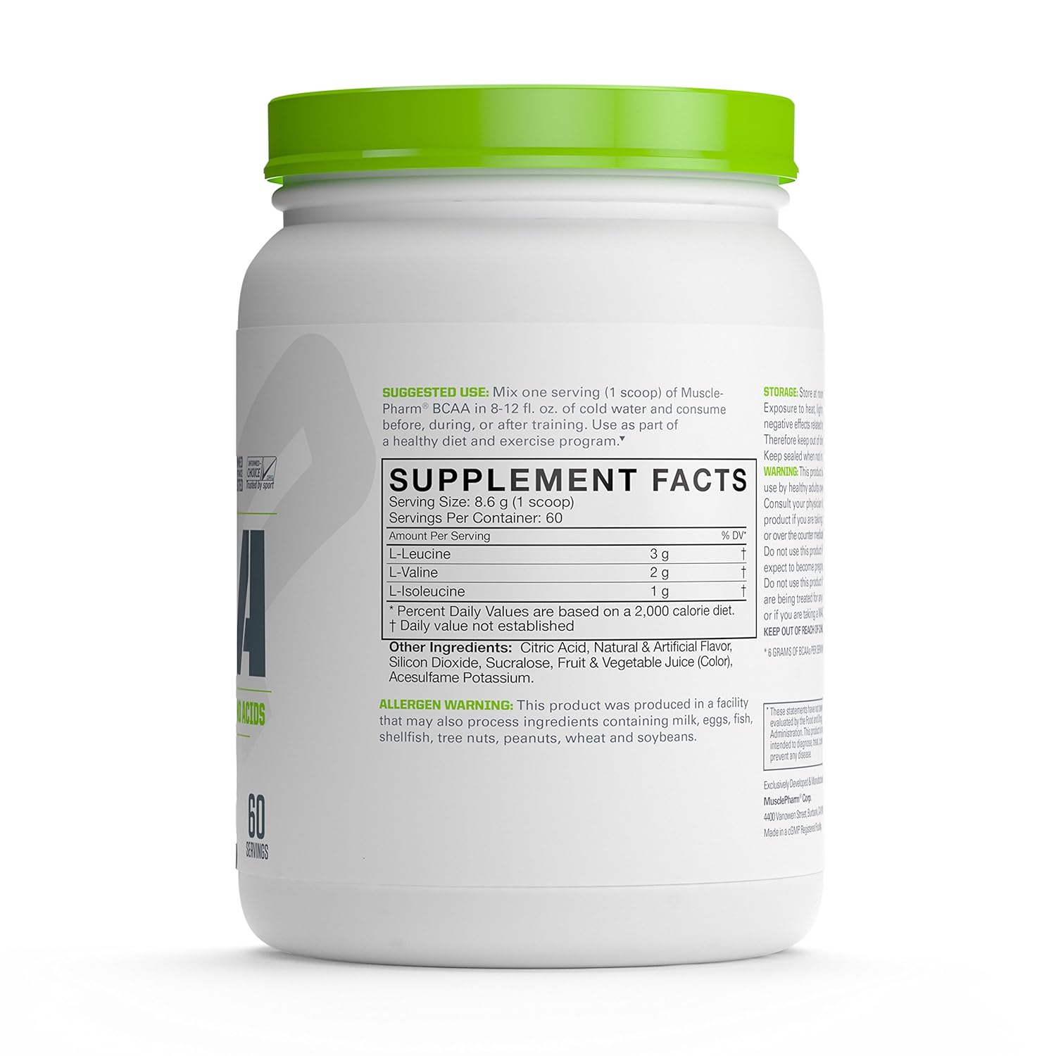 MP Essentials BCAA Powder, 6 Grams of BCAA Amino Acids, PostWorkout