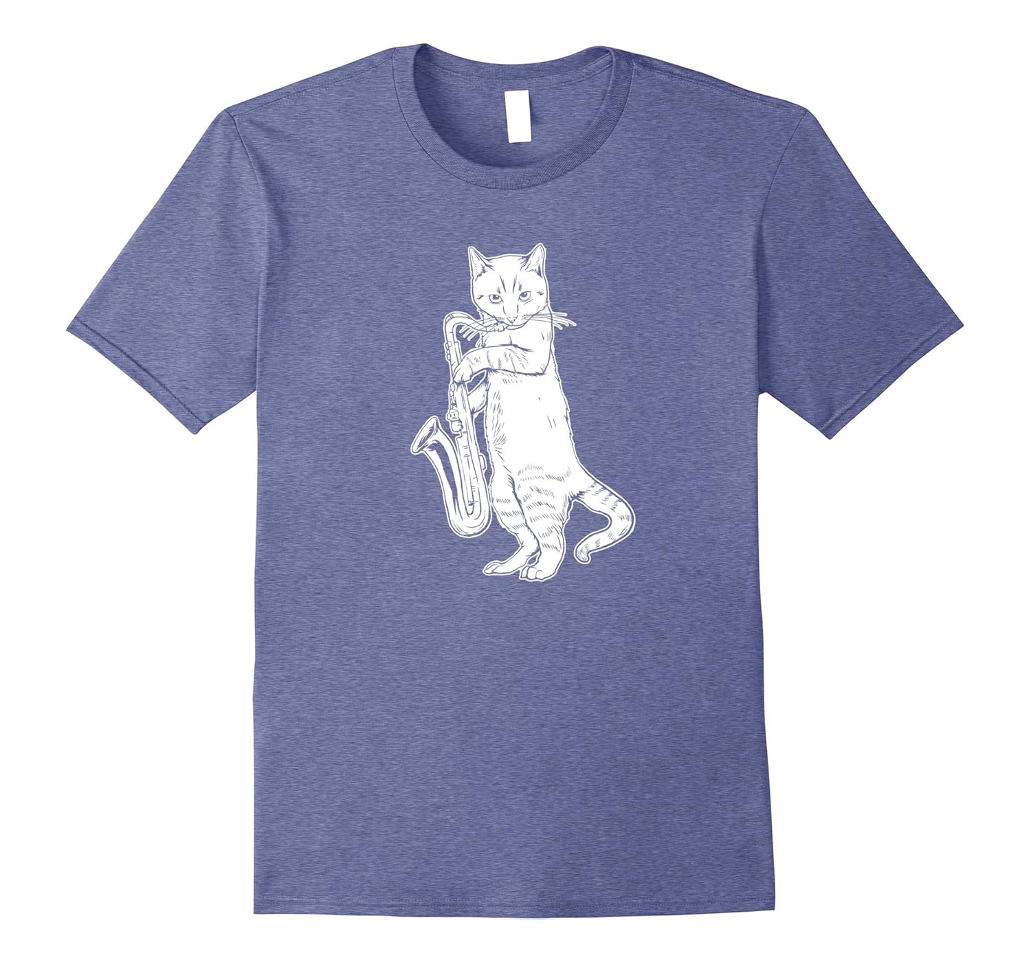 Jazz Cat Tshirt Cool Musician Jazz Player SaxophoneCL Colamaga