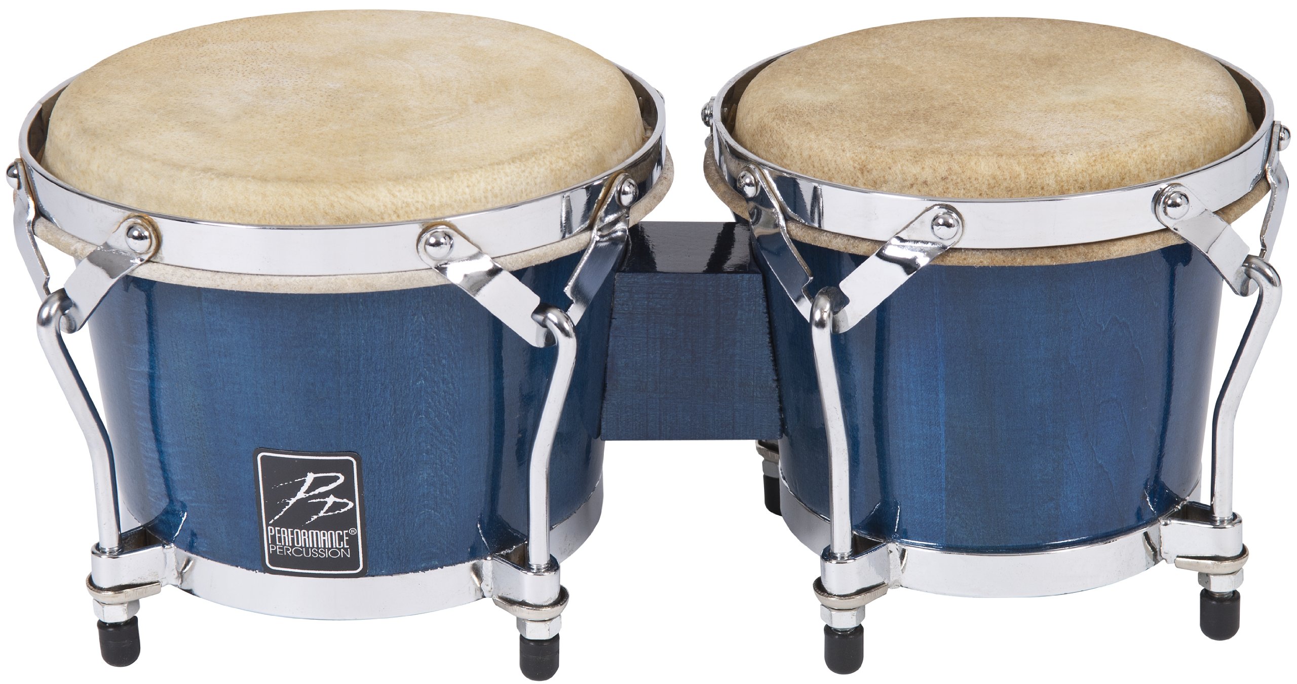 Performance Percussion PP5005 Bongos - Trans Blue Finish