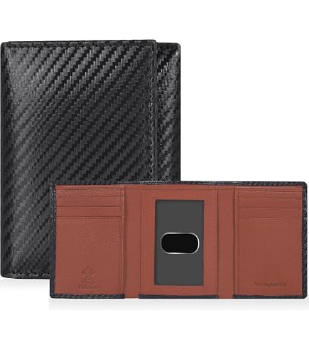 Outside ID Window Genuine Leather Trifold Multi-Card Compact