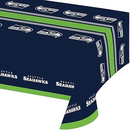 54 X 102 Sports And Tailgating Nfl Party Seattle Sea Hawks Plastic