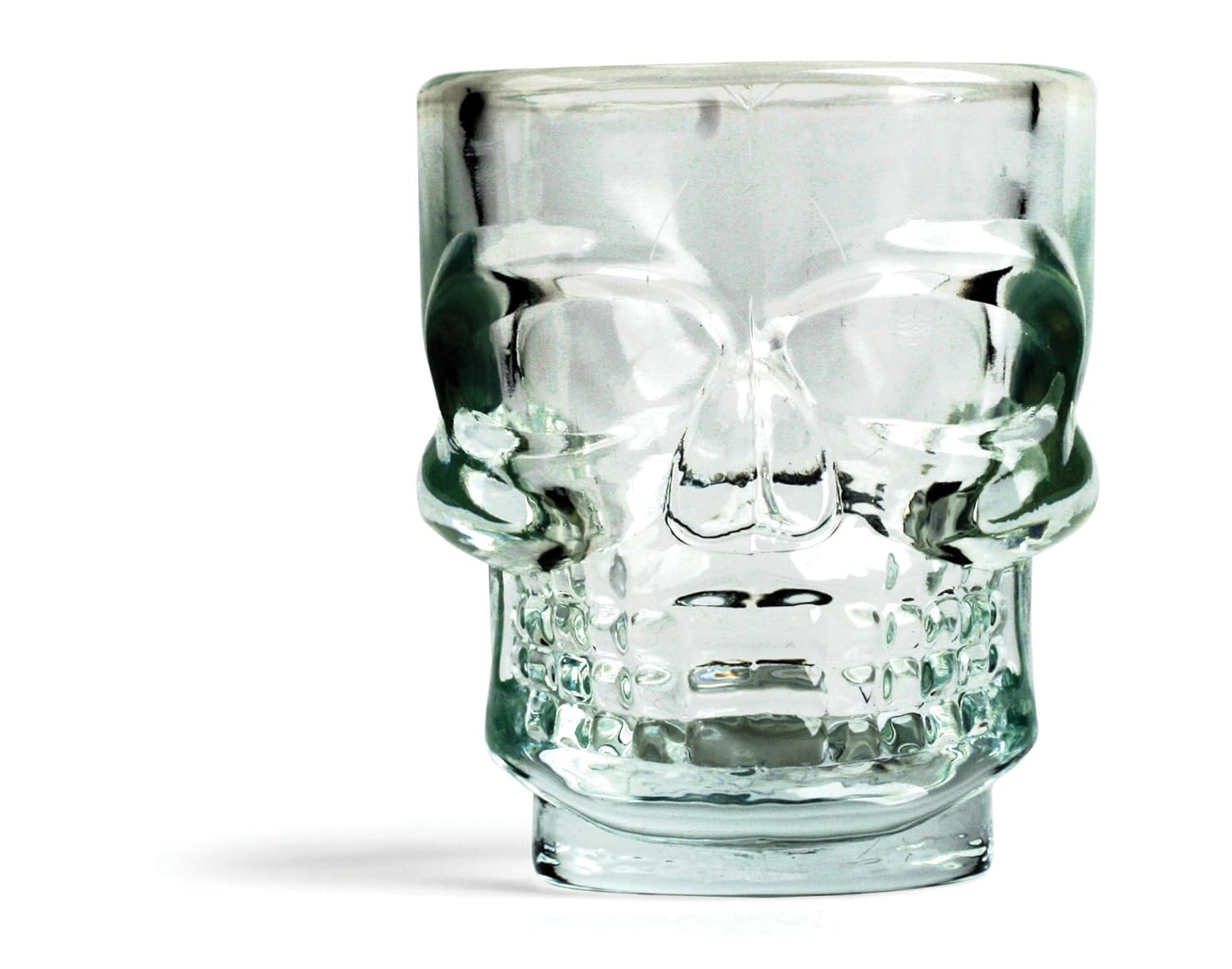 Set De 4 Shots Cristal Grueso Calavera Craneo