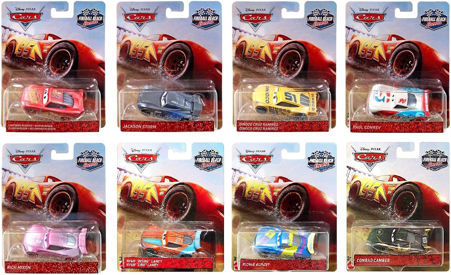 disney pixar cars fireball beach racers mack hauler