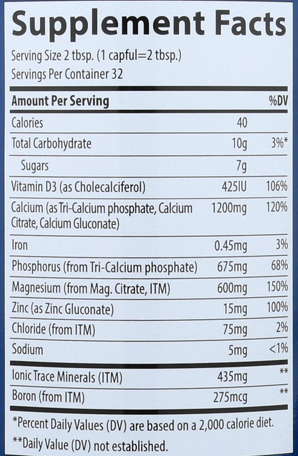 Liquid Cal/Mag/Zinc Natural Pina Colada Flavor 32 Ounces: Health & Personal Care