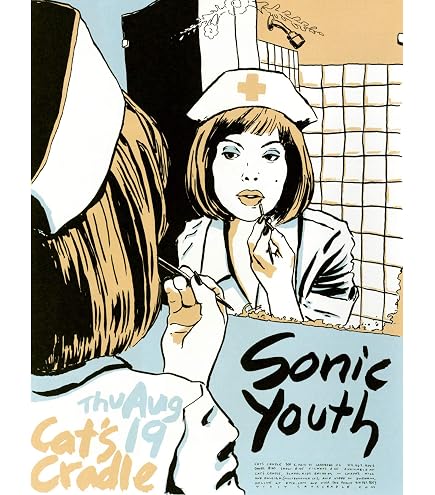 Amazon.com: BUY ART FOR LESS Officially Licensed Sonic Youth Live