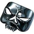 Cache Klaxon Moto Style Crâne Pour Harley-Davidson 2017-2019 - En ABS Chromé Ou Noir - Adhésif 3M, Remplace Couvercle Cascade - 10