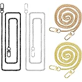 ELANE 4 Pack Purse Chain Strap，47 inch Purse Straps Replacement Crossbody Purse Chains for Handbags DIY