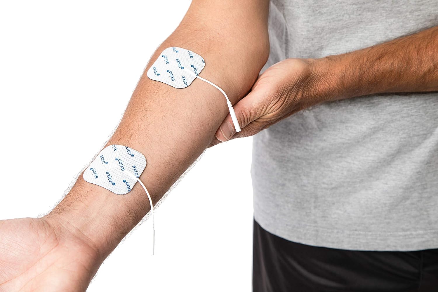 Axion Pack of 52 Electrodes. Self-Adhesive Pads 4x4cm for TENS EMS Units with 2mm Connection. Pads for Pain Treatment Muscle Growth - Image 4