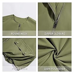 Tankaneo Womens Casual Zip Up Vest Cargo Oversized