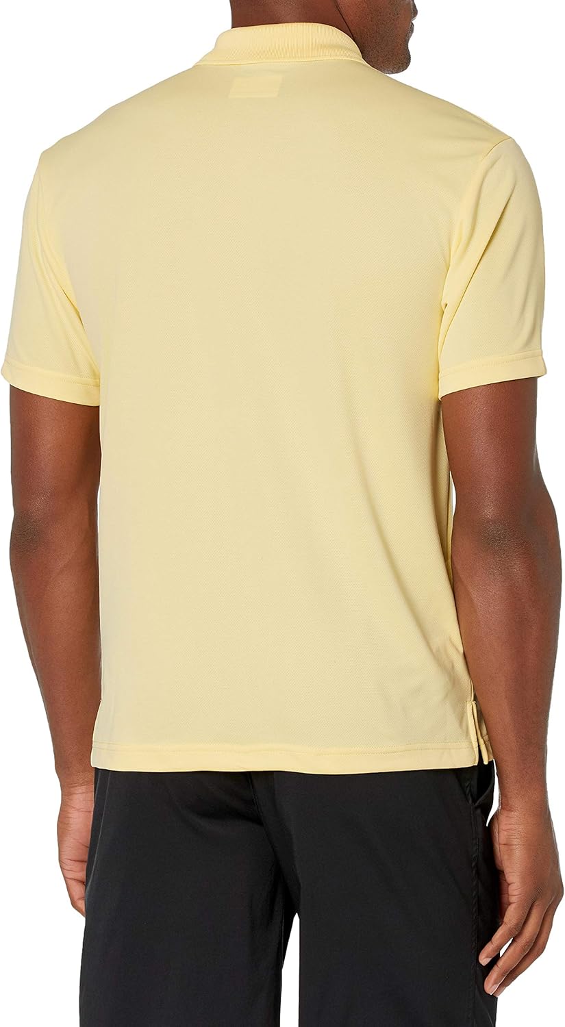 PGA TOUR Men's Airflux Short Sleeve Solid Golf Polo-Shirts at  Men’s Clothing store