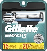 Gillette Mach3 Men’s Razor Blade Refills, 15 Count (Packaging May Vary), Mens Razors / Blades