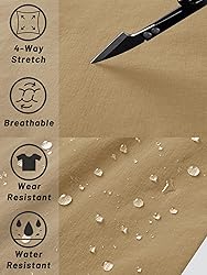 TACVASEN Mens Fishing Shorts Quick Dry Tactical
