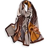 PoeticEHome 100% Mulberry Silk Long Scarf - Women's Large Oblong Shawl for Head, Neck, and Hair Wrap, with Gift Packaging