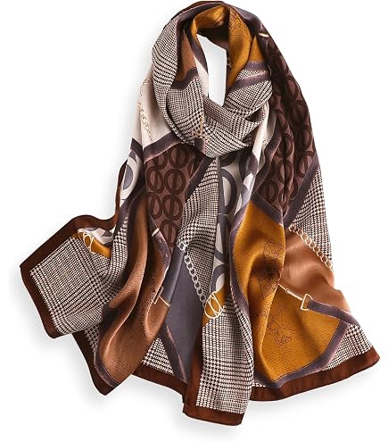 Amazon.com: MEISEE 100% Mulberry Silk Long Scarf for Women Large