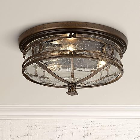Beverly Drive Rustic Outdoor Ceiling Light Fixture Bronze 14