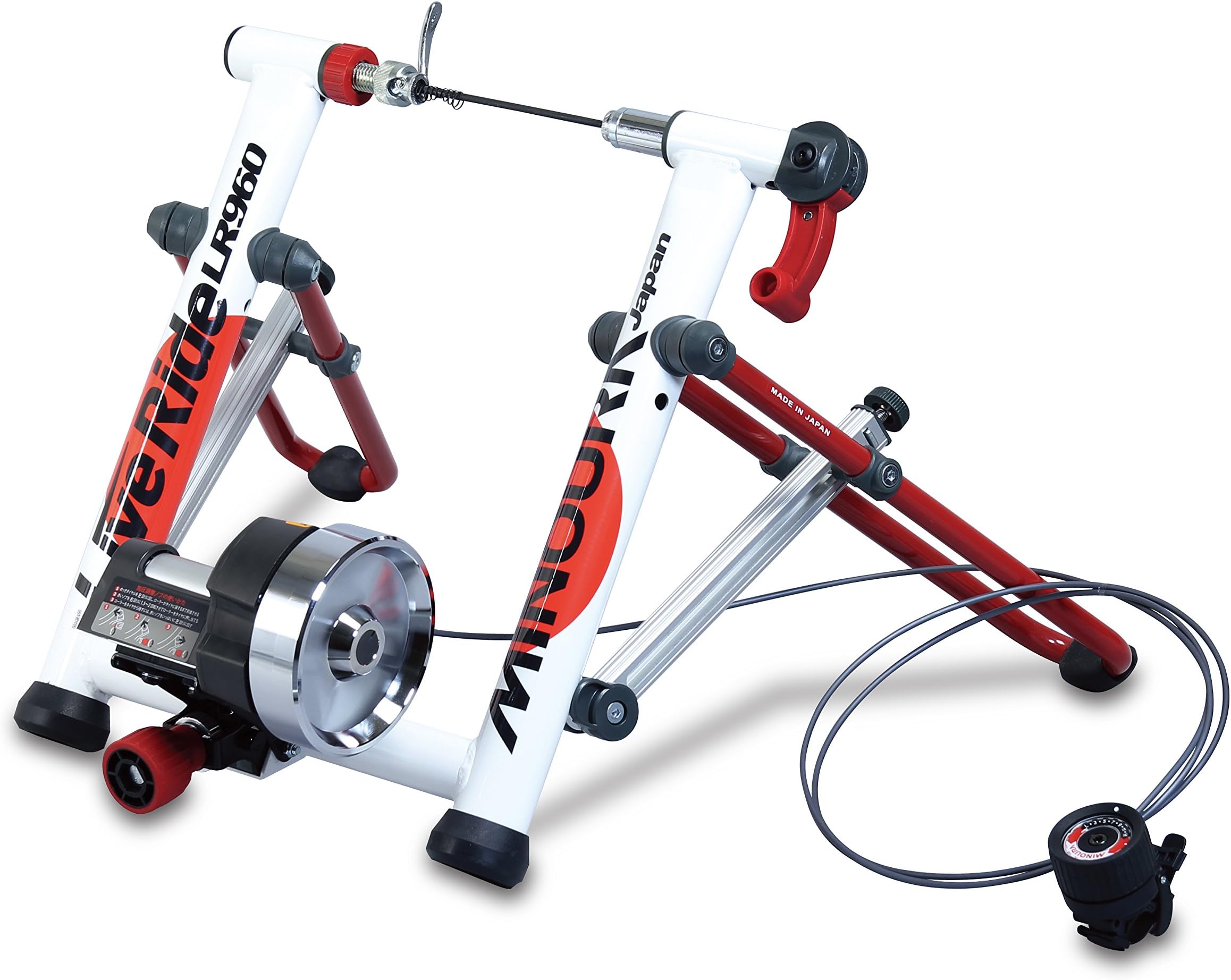 Minoura LR960 Trainer, White/Red