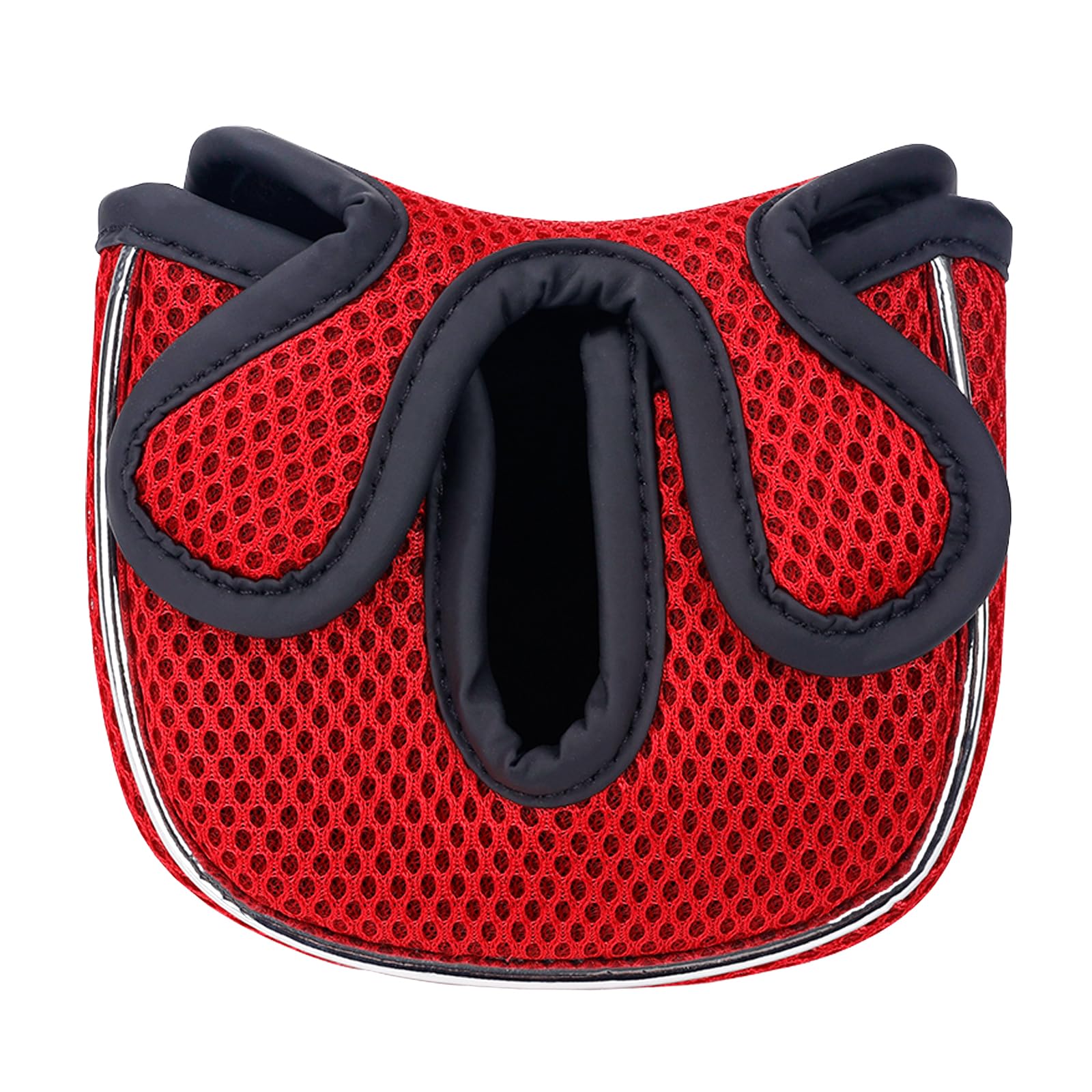 Andux Golf Putter Head Covers for Low Center Shaft Putter MT/TG23, Square Red