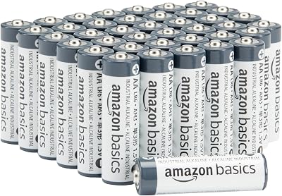 Amazon Basics 40-Pack AA Alkaline Batteries 1.5V 5-Year Shelf Life