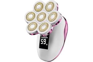 VIMC Electric Razors for Women, Wet/Dry 7D Rechargeable Rotary Shaver for Legs, Water Resistant Grooming Kit - Electric Razors for Women, Facial Hair Removal, Bikini Trimmer, Lips - Gentle Hair Remo