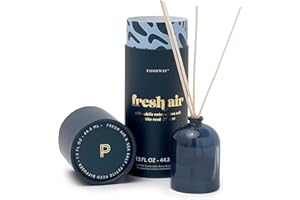 Paddywax Petite Collection Scented Oil Reed Diffuser, 1.5-Ounce, Navy-Fresh Air