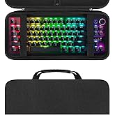Linkidea Hard Travel Case for TKL Tenkeyless Keyboard, Computer 87 Key Wireless/Wired Keyboard Carrying Case Protective Storage Box Bag, Compatible with Razer Huntsman V2 TKL Tenkeyless Keyboard