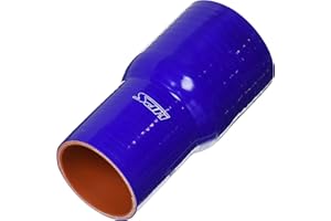 HPS HTSR-250-300-L6-BLUE Silicone High Temperature 4-ply Reinforced Reducer Coupler Hose, 50 PSI Maximum Pressure, 6" Length, 2-1/2" > 3" ID, Blue