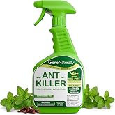 GoneNaturally Ant Killer &ndash; Indoor &amp; Outdoor Ant Killer Spray for Carpenter, Pavement &amp; Little Black Ants &ndash; Peppermint Oil Ant Spray &amp; Ant Repellent for Home &ndash; Safe Around Kids &amp; Pets (16oz)