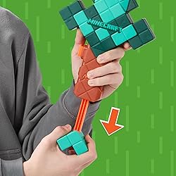 NERF Minecraft Sword Dart Blaster, Pull Back