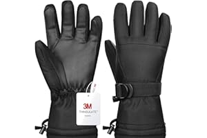 Odtmger Ski Gloves,Winter Waterproof & Warm Snow Gloves for Parent Child Kids 3M Thinsulate -Skiing,Cycling,Motorcycle,Running