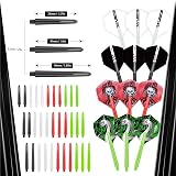 CyeeLife 180 Piece Darts Custom Fit Pack Set with Shafts Flights O-Rings view 3