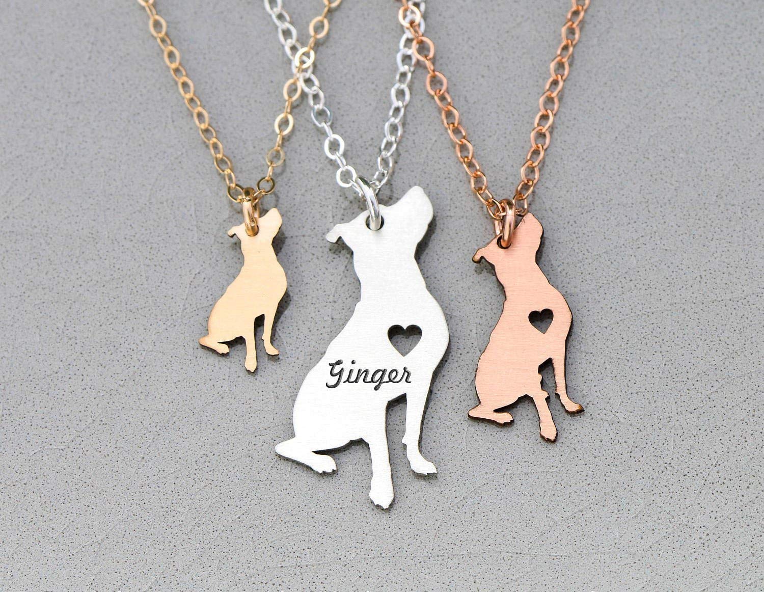 pitbull charm necklace