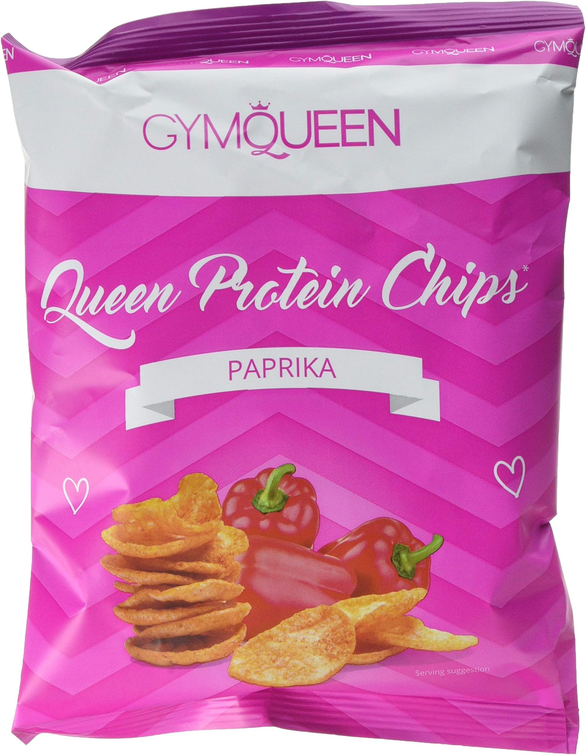 GymQueen Queen Protein Chips (6x50g) Paprika, 6 Bars