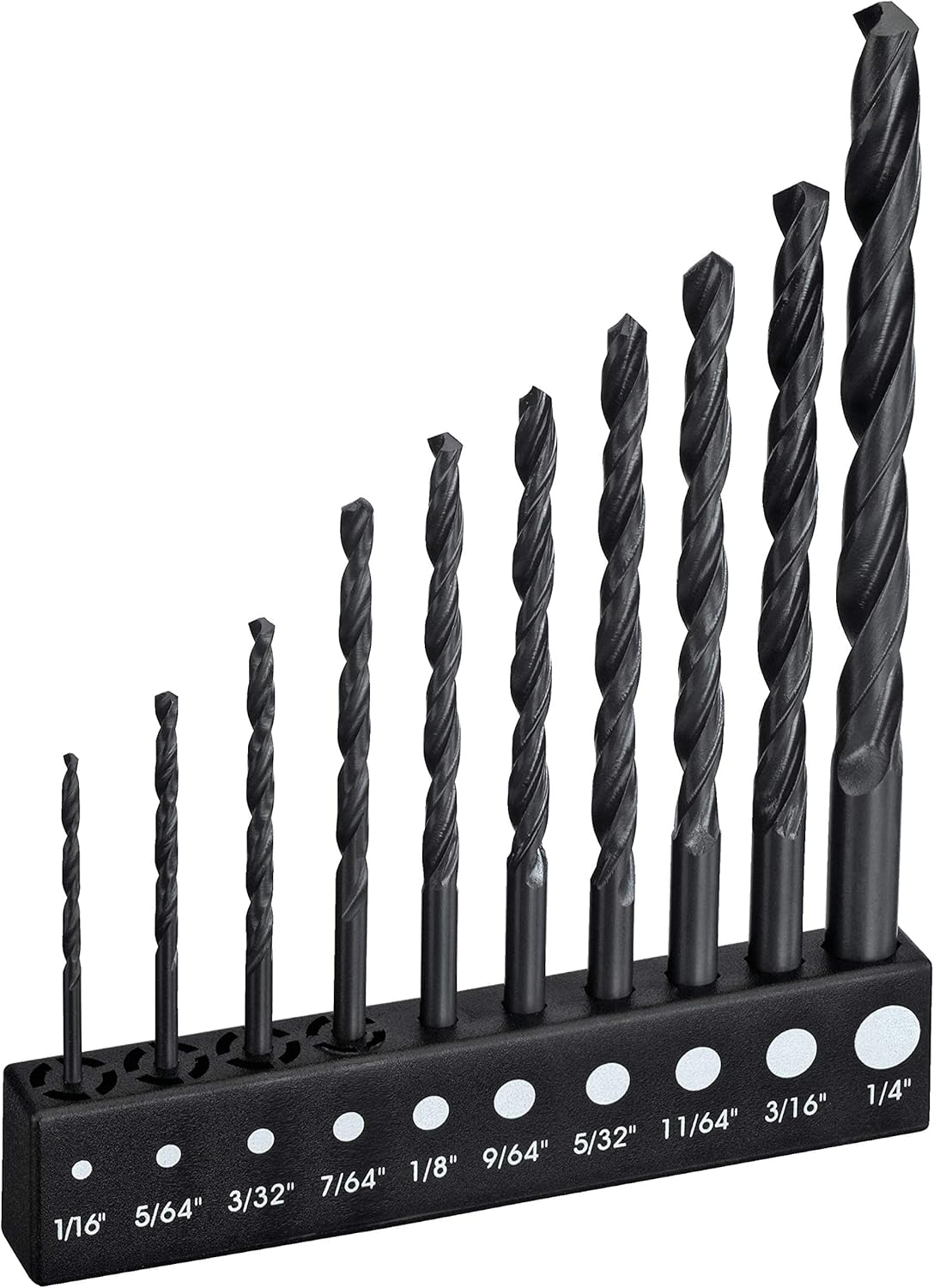 BLACK+DECKER Drill Bit Set, 10-Piece (15557) - Jobber Drill Bits - 