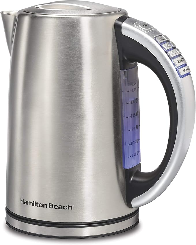 Hamilton Beach Electric Kettle, Tea and Hot Water Heater, Variable