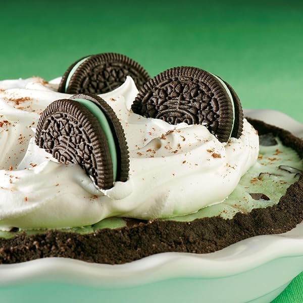 OREO MINT CREME CHOCOLATE SANDWICH COOKIES, PARTY SIZE, 24.95 OZ