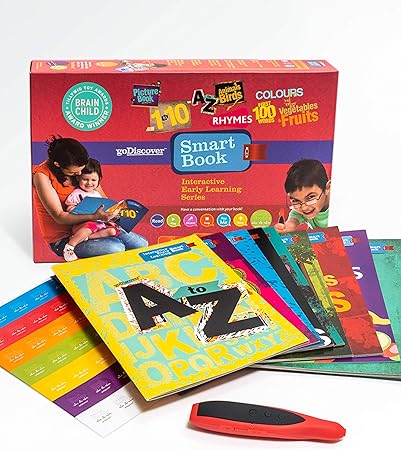 Go Discover Interactive Early Learning Smart Book, Multi Color