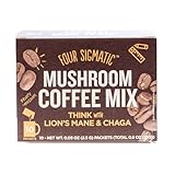 Four Sigmatic Mushroom Coffee with Lion&rsquo;s Mane & Chaga For Concentration + Focus, Vegan, Paleo, Gluten Free, 0.09 Ounce (10 Count)